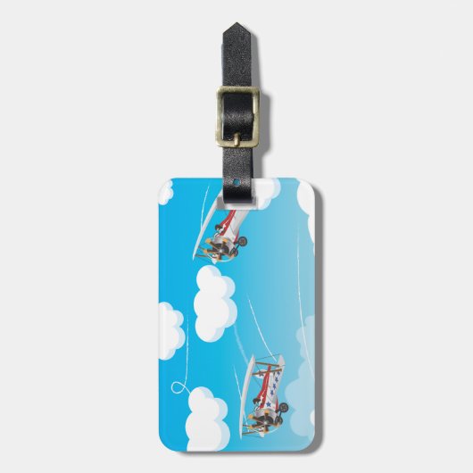 Flugzeuge Gepäckanhänger (Vorderseite vertikal)