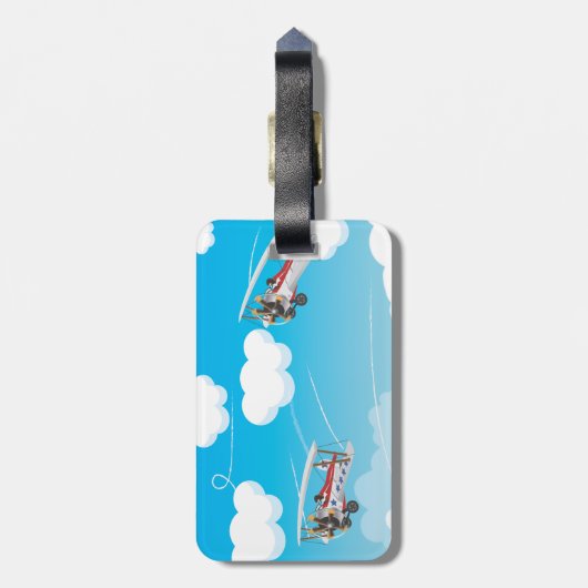 Flugzeuge Gepäckanhänger (Rückseite vertikal)