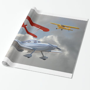 FLUGZEUGE GESCHENKPAPIER