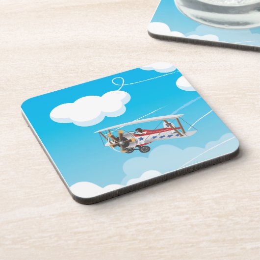 Flugzeuge Getränkeuntersetzer (Linke Seite)