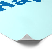 Flugzeuge glücklich Geburtsname anpassbar Poster (Ecke)