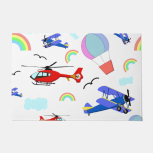 Flugzeuge, Hubschrauber und Ballons Fußmatte