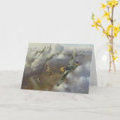 Flugzeuge - ich 109 Gruß-Karte Karte (Gelbe Blume)