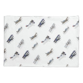 Flugzeuge im Flug Kissenbezug (Rückseite)