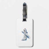 Flugzeuge im Himmel Gepäckanhänger (Rückseite vertikal)