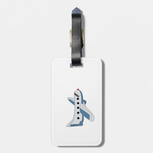 Flugzeuge im Himmel Gepäckanhänger (Rückseite vertikal)