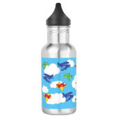 Flugzeuge Jets Niedlich Kids Wasserflasche mit Nam (Links)