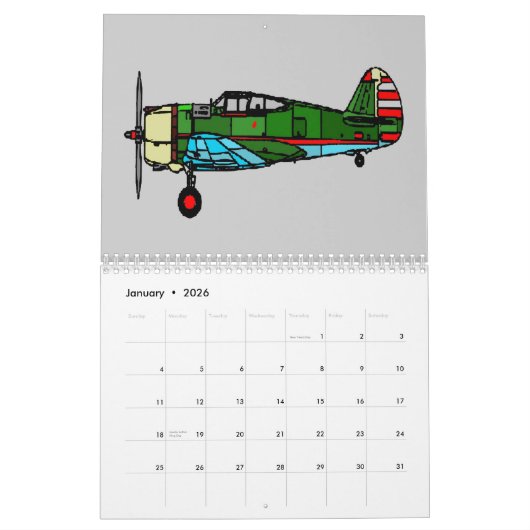 Flugzeuge Kalender (Jan 2026)