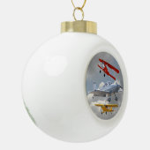 FLUGZEUGE KERAMIK Kugel-Ornament (Links)