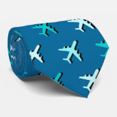 Flugzeuge Krawatte (Gerollt)