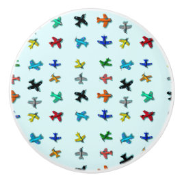 Flugzeuge Light Blue Keramik Pull Keramikknauf