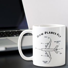 Flugzeuge lustig, wie Flugzeug fliegen, Pilot Flig Kaffeetasse
