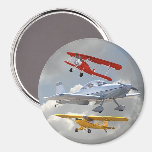 FLUGZEUGE MAGNET (Vorderseite/Rückseite)