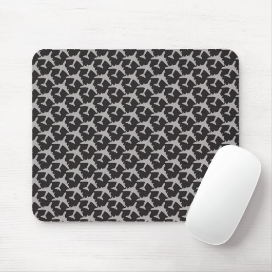 Flugzeuge mit grauem Flugzeug Pilot Flugzeug Aviat Mousepad (Mit Mouse)