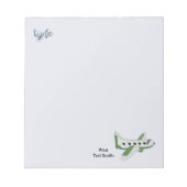 Flugzeuge mit Pilotenbezeichnung Notizblock (Vorderseite)