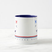 Flugzeuge monogramm, Fluggesellschaft reisen ameri Tasse (Zentrum)