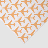 Flugzeuge Orange Travel Pilot Flight Seidenpapier (Detail)