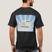 Flugzeuge PA18 mit Flößen T-Shirt (Rückseite)