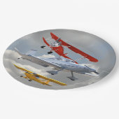 FLUGZEUGE PAPPTELLER (Schrägansicht)