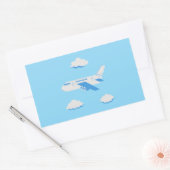 Flugzeuge Party Collection! Rechteckiger Aufkleber (Umschlag)