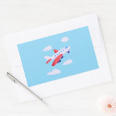 Flugzeuge Party Collection! Rechteckiger Aufkleber (Umschlag)