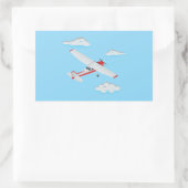 Flugzeuge Party Collection! Rechteckiger Aufkleber (Tasche)