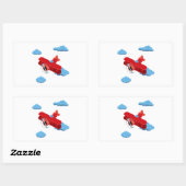 Flugzeuge Party Collection! Rechteckiger Aufkleber (Blatt)