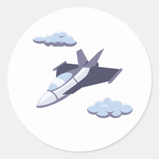 Flugzeuge Party Collection! Runder Aufkleber (Vorderseite)