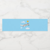 Flugzeuge Party Collection! Wasserflaschenetikett (Einzelnes Label)