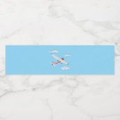 Flugzeuge Party Collection! Wasserflaschenetikett (Einzelnes Label)
