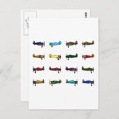 Flugzeuge Postkarte (Vorne/Hinten)