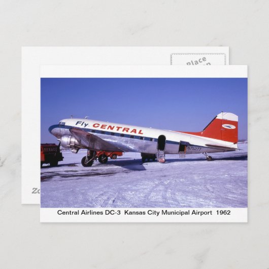 Flugzeuge Postkarten (Vorne/Hinten)