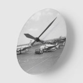 Flugzeuge Runde Wanduhr (Winkel)