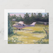 Flugzeuge sammeln sich hier postkarte (Vorne/Hinten)