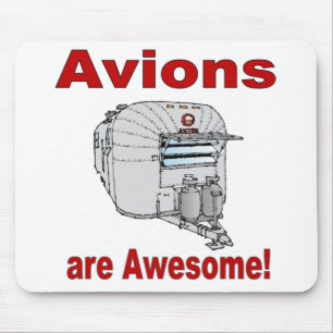 Flugzeuge sind Awesome60s-RED Mousepad
