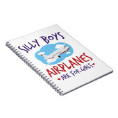 Flugzeuge sind für Mädchen Niedliche Pilot Damen Notizblock (Rechte Seite)