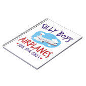 Flugzeuge sind für Mädchen Niedliche Pilot Damen Notizblock (Linke Seite)