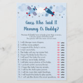 Flugzeuge Stars Wolken Ratgeber, wer sagte es Baby (Vorderseite)