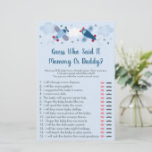 Flugzeuge Stars Wolken Ratgeber, wer sagte es Baby (Stehend Vorderseite)