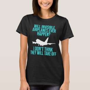 Flugzeuge starten Ingenieur für Luftfahrt T-Shirt