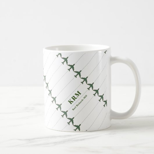 Flugzeuge Tasse mit seinem Namen (Rechts)