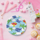 Flugzeuge und Jets Niedlich 1. Geburtstag Party Pappteller (Party)