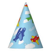 Flugzeuge und Jets Niedlich 1. Geburtstag Party Partyhütchen (Links)