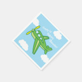 Flugzeuge und Jets Niedlich 1. Geburtstag Party Serviette (Ecke)