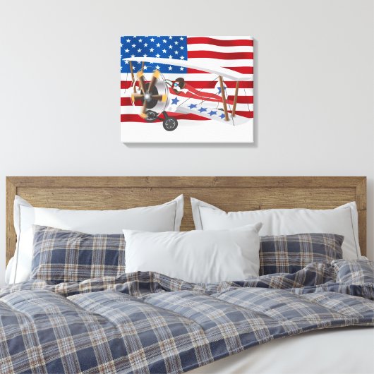 Flugzeuge USA Leinwanddruck (Insitu (Schlafzimmer))