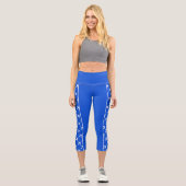 Flugzeuge von weißem Flugzeug Capri Leggings (Vorderseite)