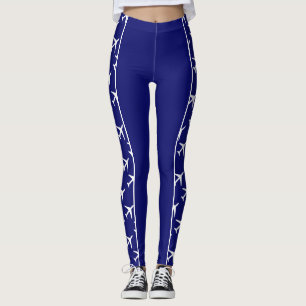 Flugzeuge von weißem Flugzeug Leggings