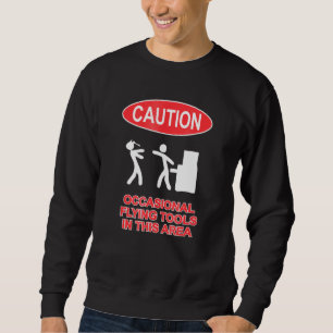 Flugzeuge Vorsicht in diesem Bereich Mechanische E Sweatshirt
