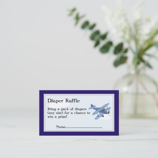 Flugzeuge Windeln Raffelkarten, Wolken und Himmel Begleitkarte (Stehend Vorderseite)