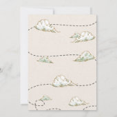 Flugzeuge zum Geburtstag Einladung Vintagen Zeitfl (Rückseite)